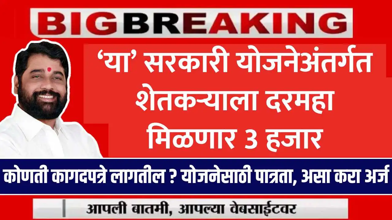 PMKMY | ‘या’ सरकारी योजनेअंतर्गत शेतकर्‍याला दरमहा मिळणार 3 हजार, असा करा अर्ज