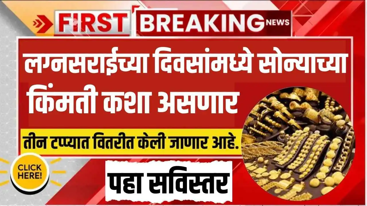 today gold price: लग्नसराईच्या दिवसांमध्ये सोन्याच्या किंमती कशा असणार, पहा सविस्तर