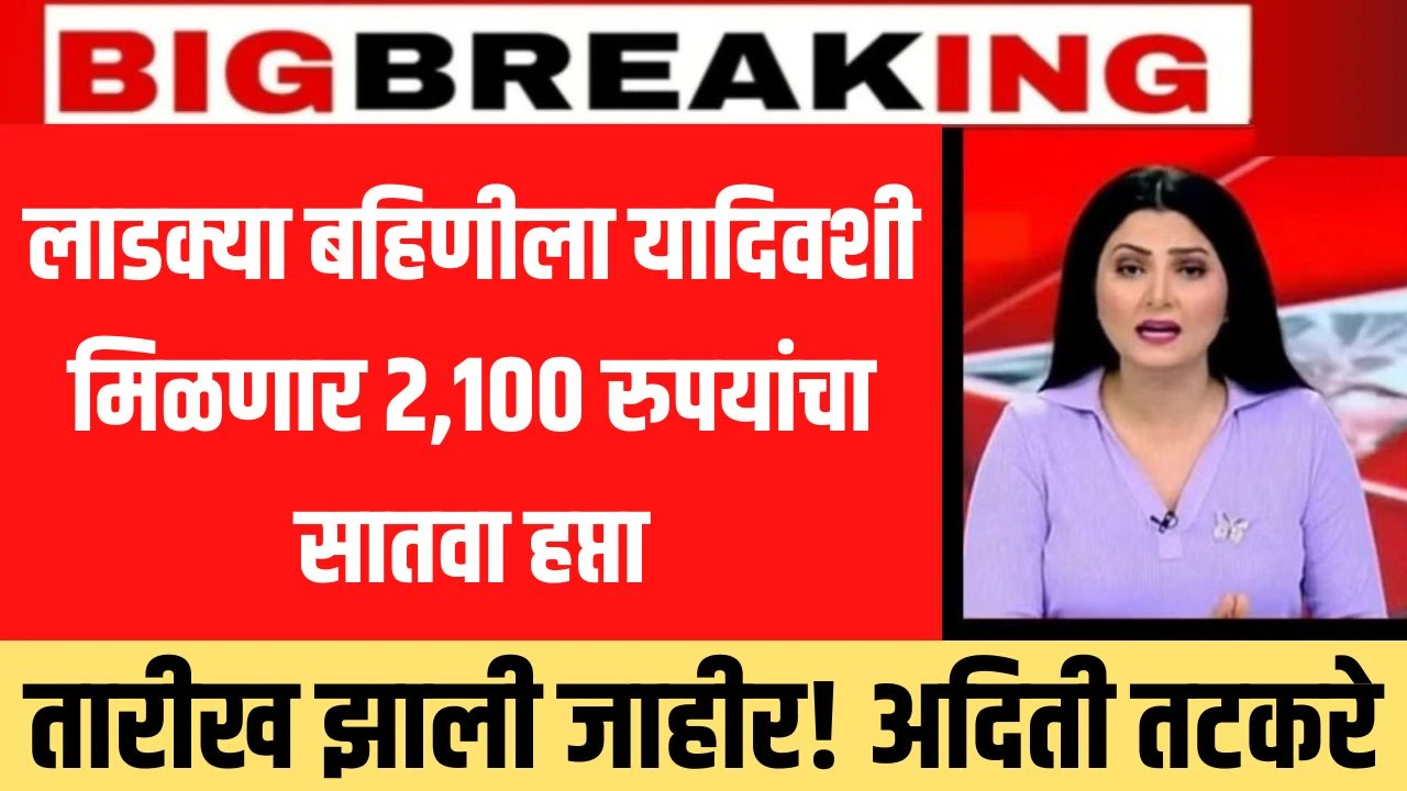 लाडक्या बहिणीला सातवा हप्ता मिळणार 2,100 रुपयांचा तारीख झाली जाहीर! अदिती तटकरे 6th installment Aditi Tatkare